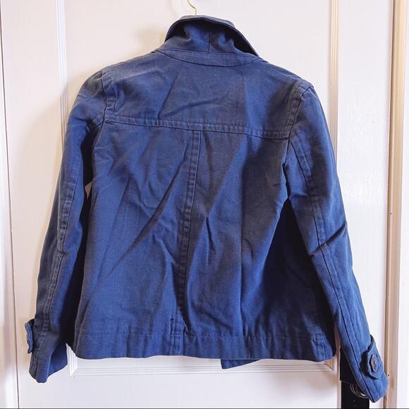 Lacoste Blue Cotton Double-Breasted Blazer - Picture 13 of 13